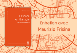 L'espace en thérapie : entretien avec Maurizio Frisina